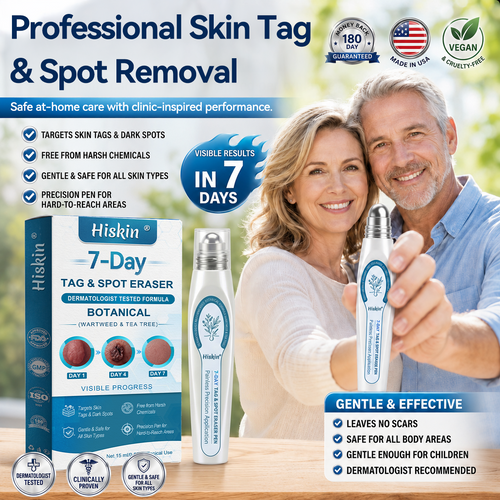 ✨ Exclusive 30% OFF 💎 Official Hiskin® Store | 7-Day Tag & Spot Eraser | Professional-Quality Rollerball | Zero Pain • Zero Scars • Safe for Face & Body